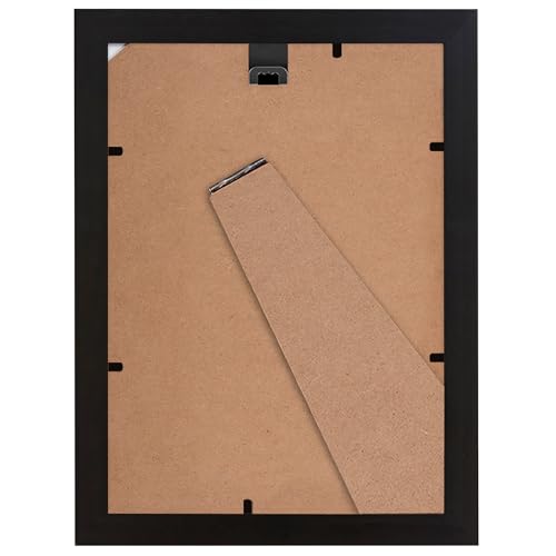 Americanflat A5 Picture Frames in Black - Set of 2 | Engineered Wood | Shatter Resistant Glass | Wall & Tabletop Display 10