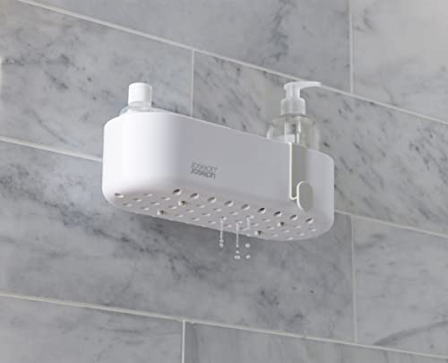 Joseph Joseph Duo Shower Caddy Shelf Organiser | Tool-Free Super-Grip Suction | Movable Dividers 4