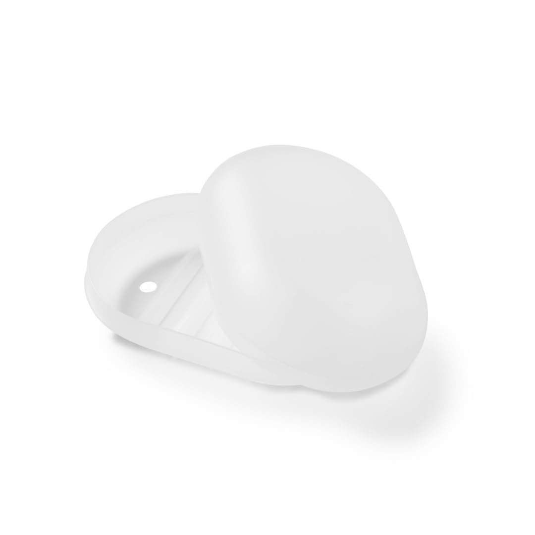 Manicare Travel Soap Case - Portable Frosted Container | Keeps Soap Clean & Dry | PU Material 1