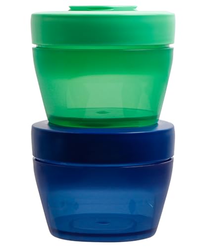 Décor Go Click & Stack Snack Tubs - 2 Pack Leakproof Food Storage | 300ml | Stackable
