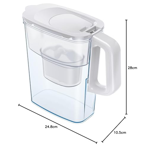 AQUAPHOR Compact Water Filter Jug 2.4L with 1 Maxfor+ Filter | Fits Most Fridge Doors 10