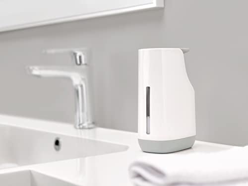 Joseph Joseph Slim Compact Soap Dispenser - 350ml Capacity | Non-Drip | Grey/White 3