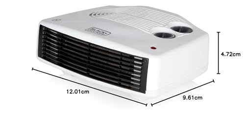 BLACK+DECKER Fan Heater with Climate Control - 3kW Power | 15-35°C Range | Portable 8