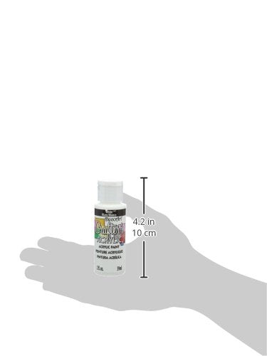 DecoArt Crafters Acrylic Paint - White | 59 ml Liquid | Fast-Drying 2