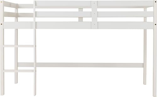 Seconique Panama Mid Sleeper Bed Frame - Single Size, Pine Wood, White Finish 4