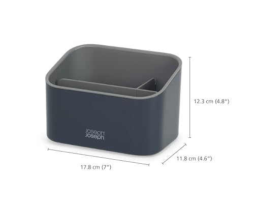 Joseph Joseph SinkStore Tiered Sink Tidy Caddy - Non-Slip Plastic Sink Organiser for Washing-Up Items | Anthracite 4