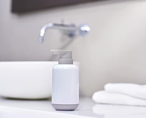 Joseph Joseph Duo Pump Bottle Soap Dispenser - 300ml Capacity | Easy-Push Pump | White ABS 2