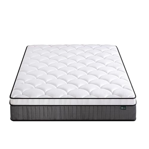 Zinus Double Memory Foam & Pocket Spring Mattress - 10'' Height | Medium Firmness | Hybrid Support | OEKO-TEX Certified 12