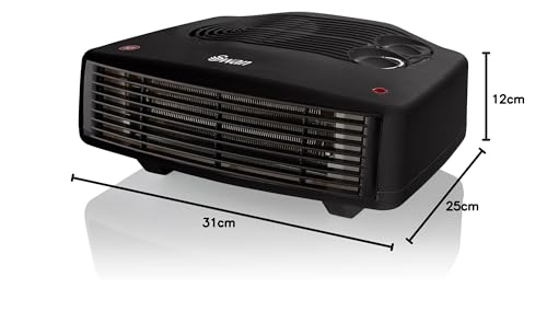 Swan SH27030N Horizontal Fan Heater - 3000W Max Power | 2 Heat Settings | Adjustable Thermostat | Black 8