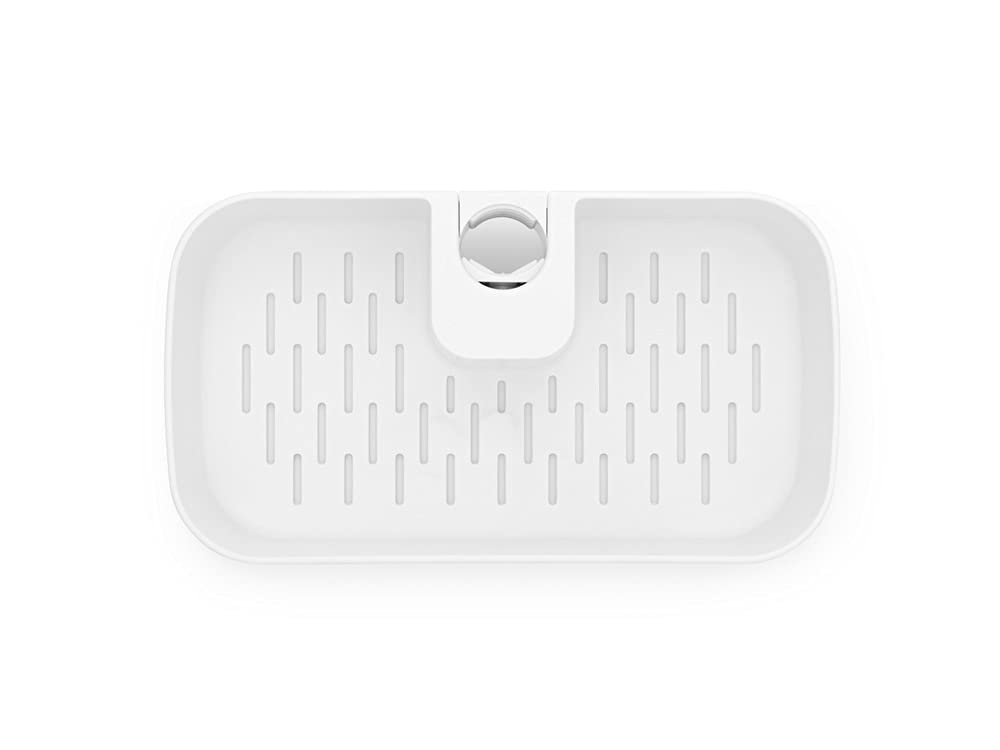 Brabantia Shower Caddy - Corrosion Resistant Plastic Storage | Fits Rods Ø16-Ø28mm | White 4