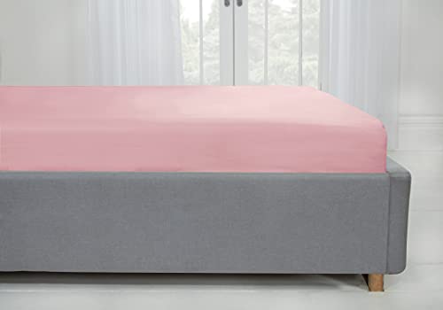 Emma Barclay Lyla Fitted Sheet - Single | Blush Pink | 100% Polyester | Non-Iron 3