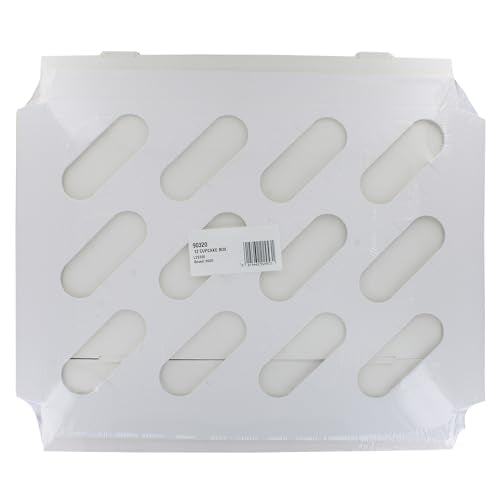 Culpitt 12 Hole Cupcake Boxes - 5 Pack White Card Carrier with Clear Window | Sturdy Design 15
