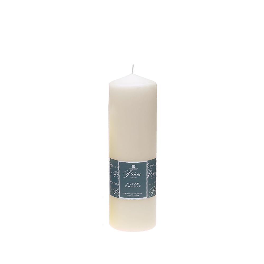 Price's Candles Altar Candle - Unscented Pillar | 250mm x 80mm | Up to 125 Hour Burn Time 1