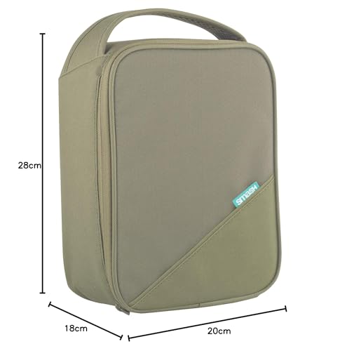 Smash Insulated Lunch Bag - Khaki | High Density Thermal Insulation | Blue IQ Antibacterial Lining 8