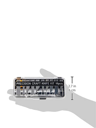 Modelcraft PKN3305/S Precision Craft Knife Set - 16 Piece | Silver | Ideal for Hobby & Professional Tasks 5
