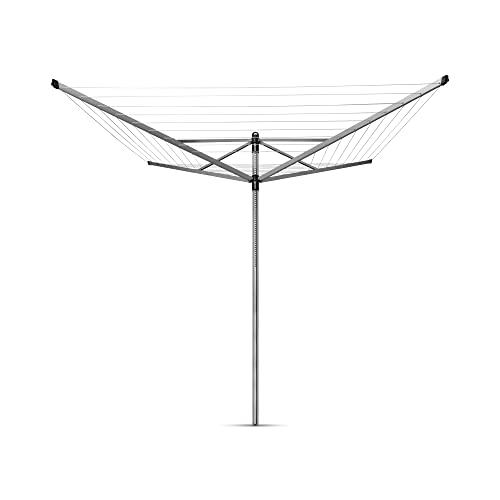 Brabantia Lift-O-Matic Rotary Dryer - 50m Line, Adjustable Height (129-187 cm), Metallic Grey 7