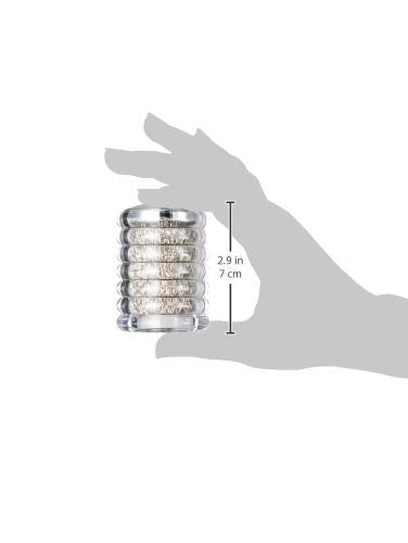 Cole & Mason Beehive Salt and Pepper Shakers - Acrylic/Chrome Twin Set | 70mm | Pre-filled 11