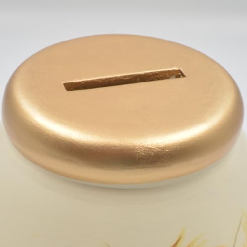 Pot Of Dreams Save And Smash Ceramic Money Box Savings Bank - Dog Design | Holds £1000 in £2 Coins | 14cm 4