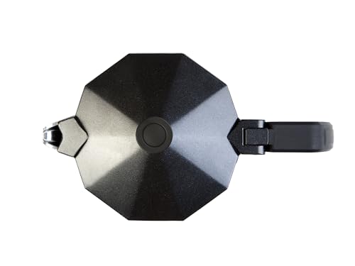 WECOOK! Bella Moka Pot Espresso Maker - Aluminum, 3 Cups | Black/White