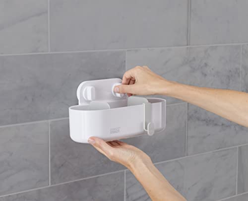 Joseph Joseph Duo Shower Caddy Shelf Organiser | Tool-Free Super-Grip Suction | Movable Dividers 3