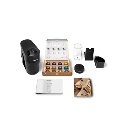 Nespresso Vertuo Pop ENV90.B Automatic Single Serve Coffee Machine | Liquorice Black | 6 Cup Sizes 9