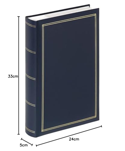 walther design Monza ME-140-L Bookshelf Photo Album - 300 Photos 10x15 cm | Faux Leather | Blue 6