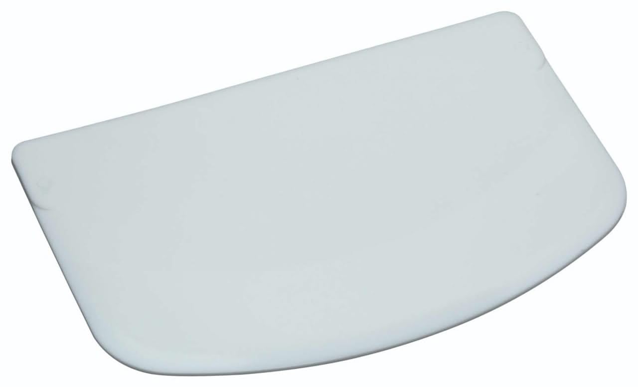 KitchenCraft Plastic Dough Cutter and Scraper - Cut, Scrape, Shape Dough | 13.5 x 9 cm White 1