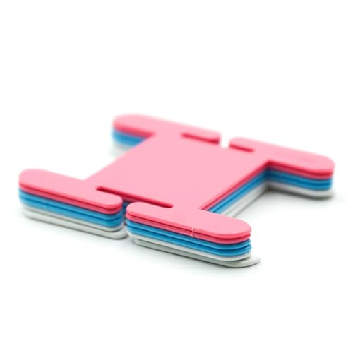 Clover Knitting Bobbin Set - Yarn Management | Plastic | Pink | 6 Pieces 2