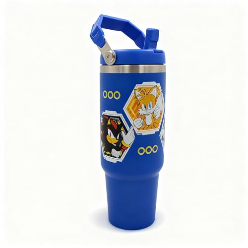 HOX Sonic The Hedgehog 900ml Insulated Travel Mug | Double Wall | Leakproof