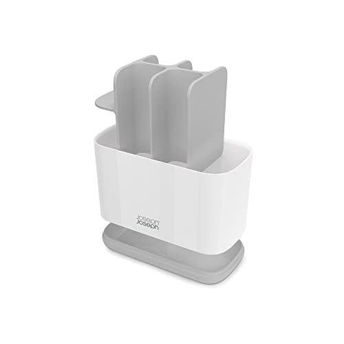 Joseph Joseph Easy-Store Large Toothbrush Holder Caddy - Versatile Bathroom Storage | Grey/White 3