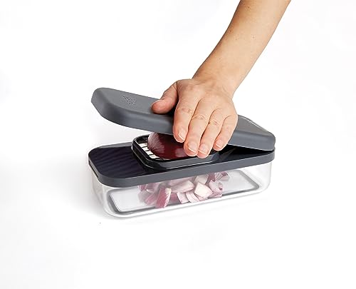 Joseph Joseph Multi-Prep Compact 4-in-1 Multifunctional Set | Chopper, Grater, Slicer, Julienne Cutter 4