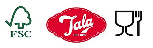 Tala Set of 2 Mini Silicone Spatulas with Wooden Handles for Baking and Cooking | Heat Resistant 7