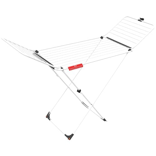 Vileda Extra X-Legs Clothes Airer - 20m Drying Space | Steel & Aluminium | Foldable 11
