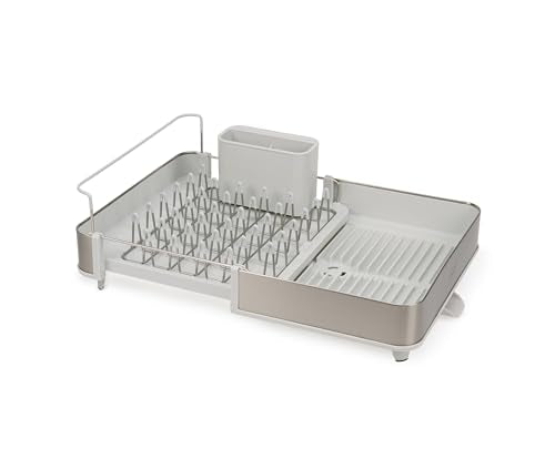 Joseph Joseph Extend Steel Expandable Dish Drainer Rack | Stainless Steel | Movable Cutlery Holder 2