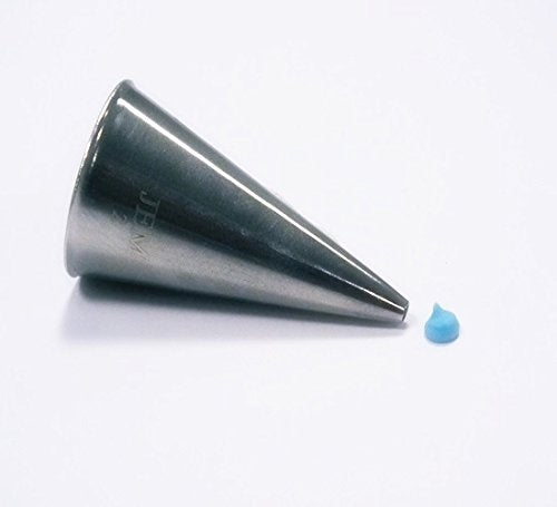 PME JEM Round Piping Nozzle No. 2 | 1.5mm Tip | Seamless Stainless Steel 3