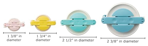 Clover Pom Maker Set - 4 Pack | ABS Resin, Polypropylene & Stainless Steel | Includes Tape Measure 2