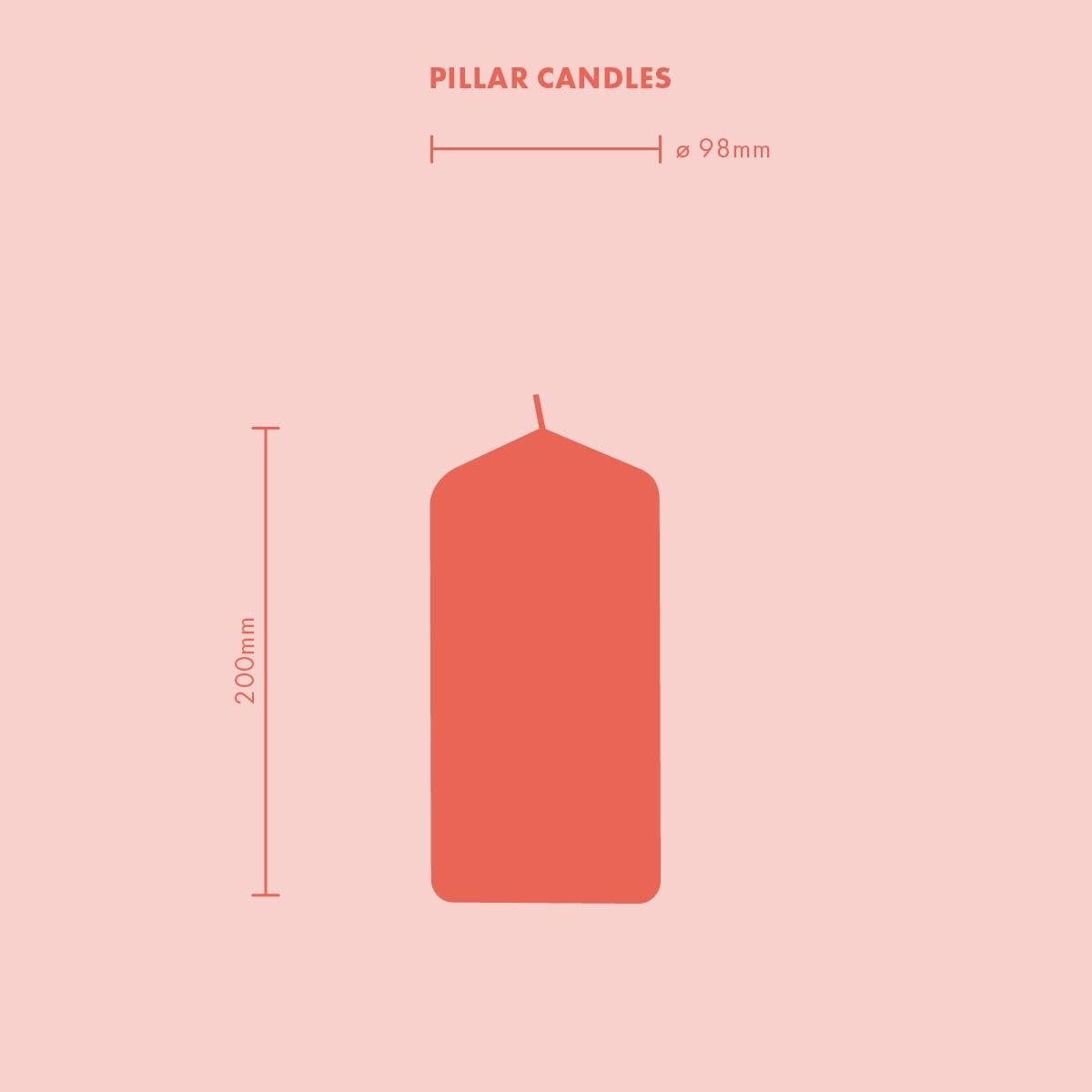 BOLSIUS Smooth Pillar Candles - Ivory - 6 Pack | 20 x 7 cm | 75 Hr Burn Time | Unscented 4