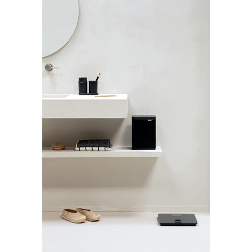 Brabantia Bo Waste Bin - 4L Compact Bathroom Bin | Matt Black | Quiet Close 13