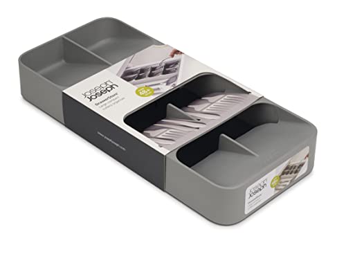 Joseph Joseph Drawer Store - Compact Cutlery Organizer for Drawers | Holds 48 Pieces | Grey 3