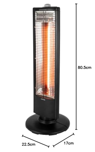 Warmlite WL42013 Freestanding Carbon Infrared Heater - 1000W, Oscillation, Overheat Protection 8