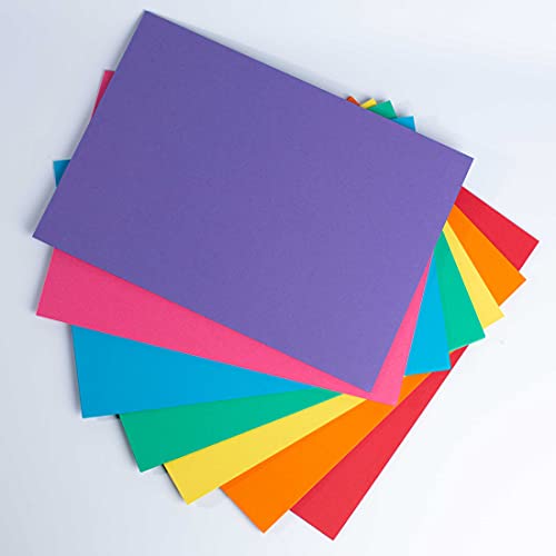 House of Card & Paper A4 160 GSM Card - Rainbow Coloured Card (Pack of 50 Sheets) 5