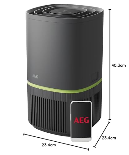 AEG Pure 5000 Compact Air Purifier APO50371DG - 4-Stage HEPA Filtration | Smart Control 9