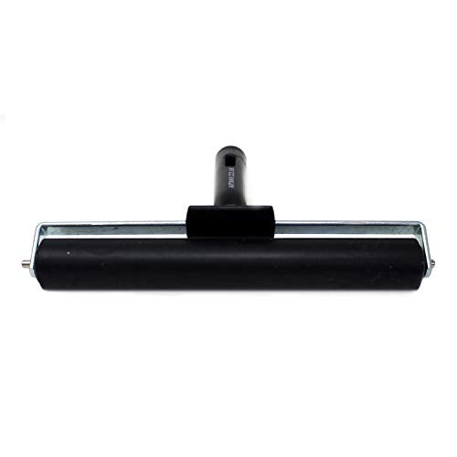 Artway Rubber Brayer Roller - 20cm Black | Ideal for Relief & Lino Printmaking 2