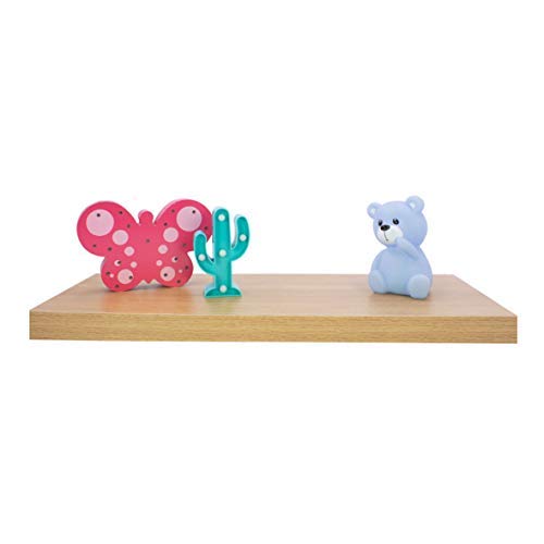 Anika Floating Shelf - Oak Effect | 60cm Length | 3.8cm Thick Hollowboard | Max Load 15KG 1