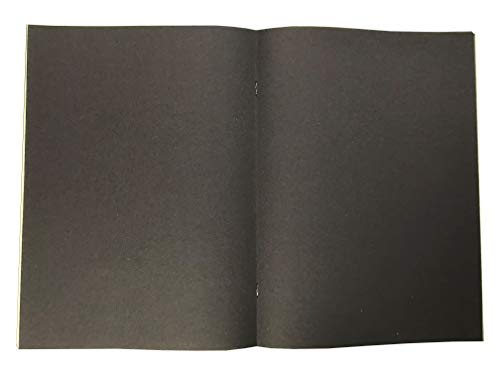 nu: Education A4+ Scrapbook - 32 Pages Black Sugar Paper | 100gsm | Assorted Matt Covers 7