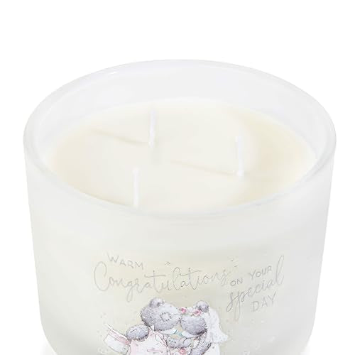 Me to You Tatty Teddy 3-Wick Congratulations Wedding Candle | Lavender & Eucalyptus Scent | Soy Wax 2