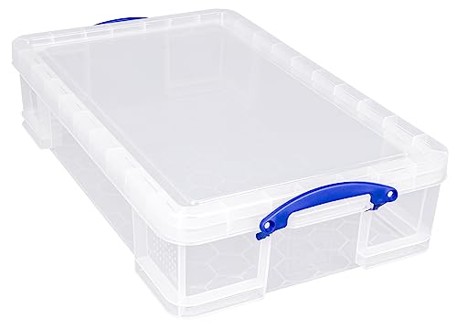 Really Useful Box Storage Box - 33 Litre Capacity | Clear | Pack of 3 3