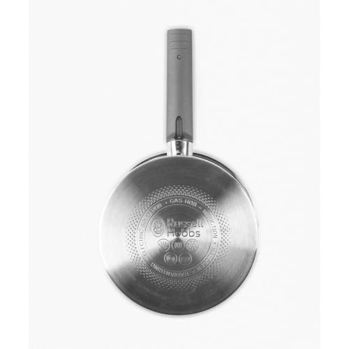 Russell Hobbs Excellence Collection 20 cm Stainless Steel Saucepan with Lid | Induction Compatible | Pouring Lip 11