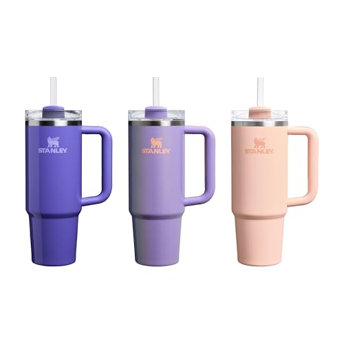 STANLEY Quencher H2.0 Flowstate Tumbler 0.89L - 40 Hrs Cold | Periwinkle Shimmer | Stainless Steel 9