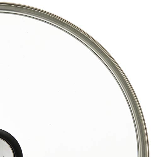 Tefal 28 cm Glass Pan Lid with Steam Vent | Stainless Steel Rim | Oven Safe up to 170C 5